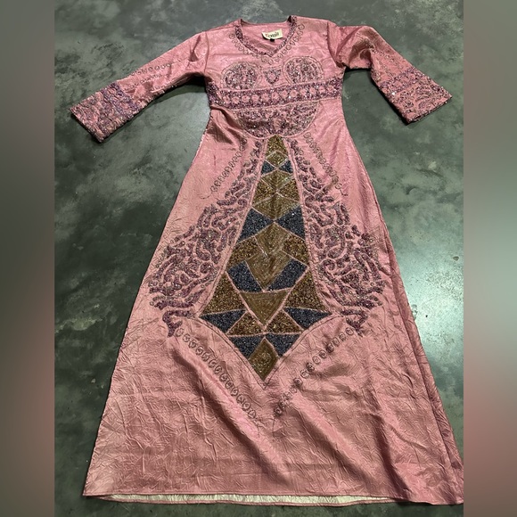 Light Watermelon abaya - Picture 1 of 4